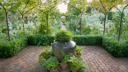 This jar in the White Garden at Sissinghurst benefitted from funds from local Supporter Groups in 2022